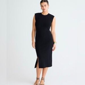 J. Crew Sleeveless sweater-dress in stretch viscose blend